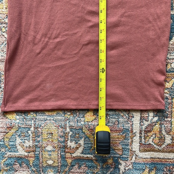 Wild Fable - Mauve Ribbed Tie Strap Dress - Picture 4 of 5